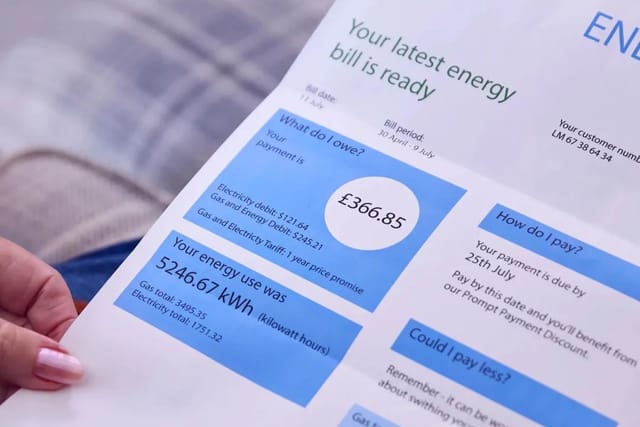 Targeted energy bill discount analysis dashboard
