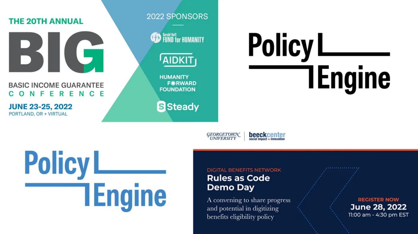 PolicyEngine at the BIG Conference and the Beeck Center’s Rules as Code Demo Day